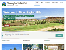 Tablet Screenshot of bloomingtonhillsutah.com